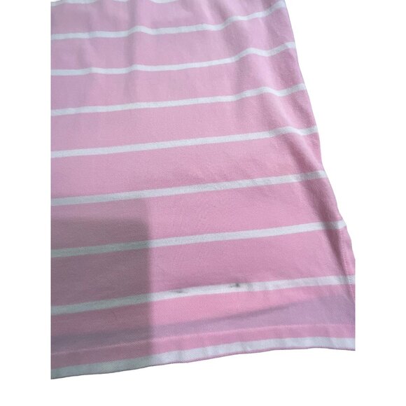 Polo Ralph Lauren Pink with White Stripe Men's Large Polo Shirt - Picture 6 of 6